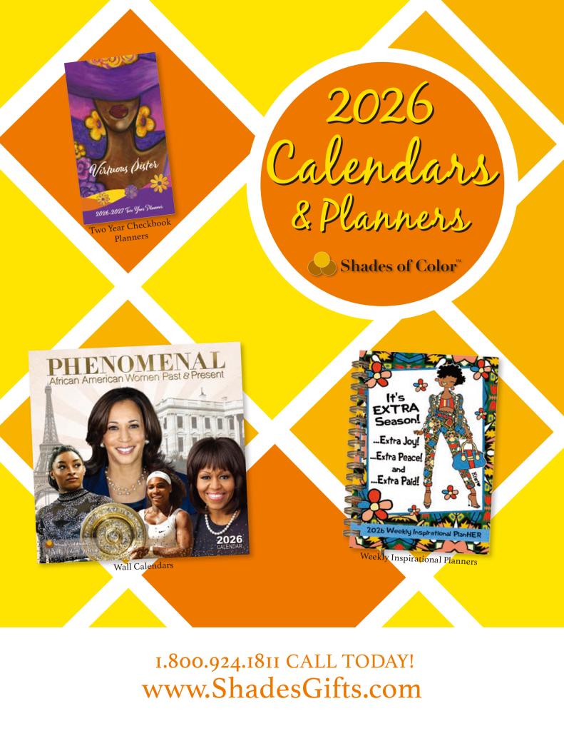 2026 Calendar and Planner Catalog Cover 2026 African American Calendars and Planners