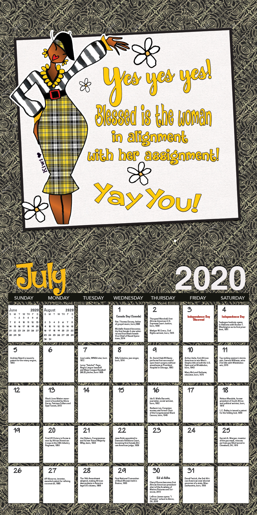 Be Your Own InspHERation 2020 African American Wall Calendar