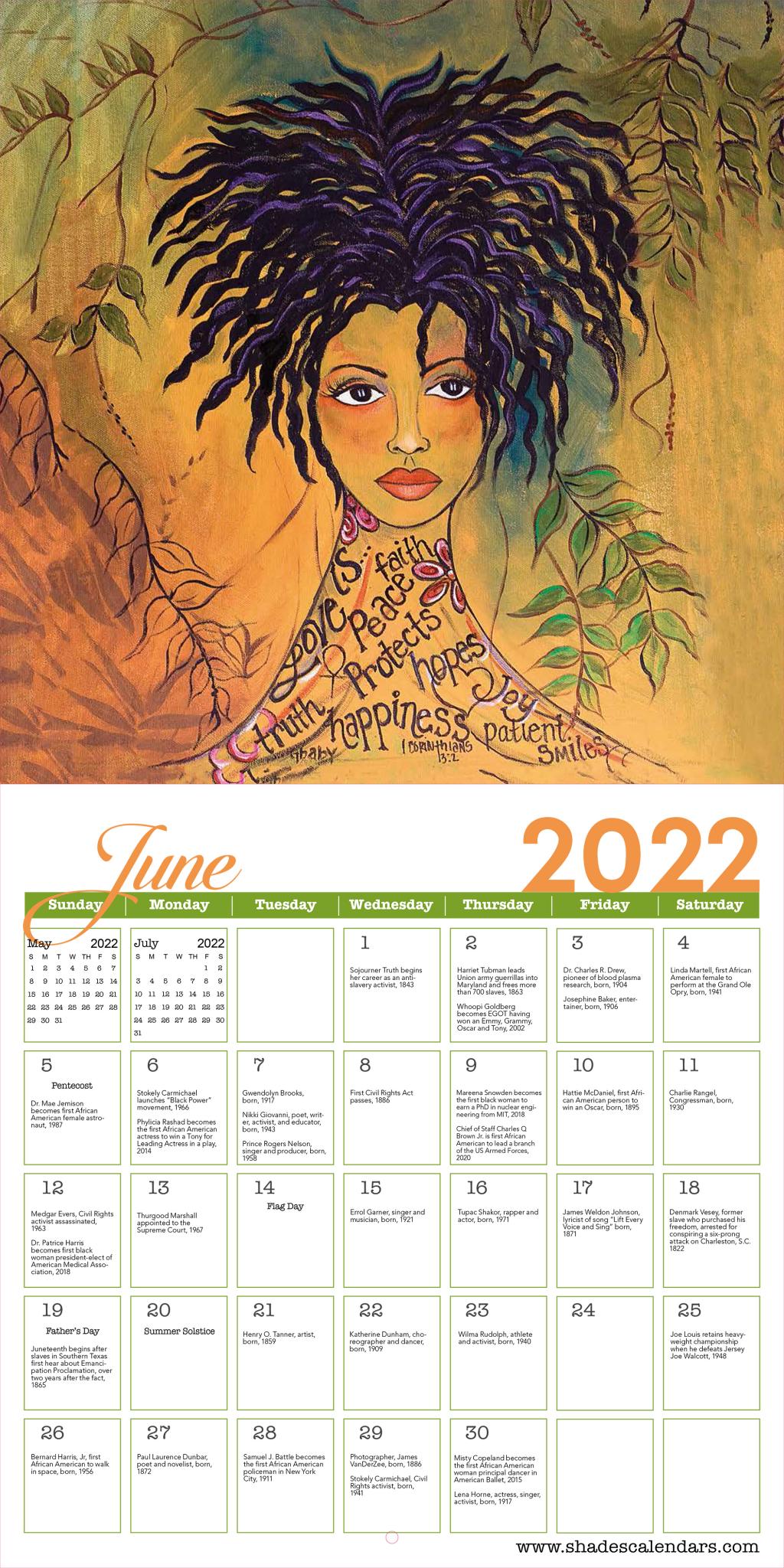 I Am 2022 African American Wall Calendar