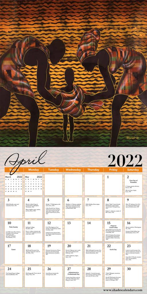 Color My Soul 2022 African American Wall Calendar