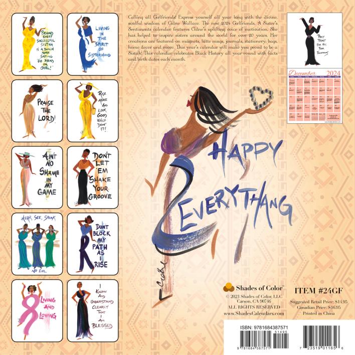 Girlfriends 2024 African American Wall Calendar