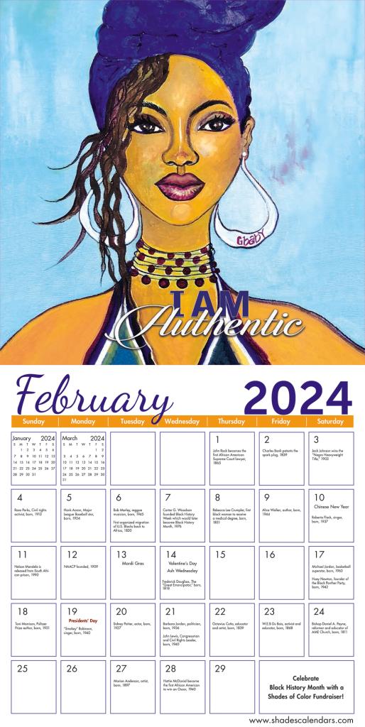 I Am 2025 African American Wall Calendar