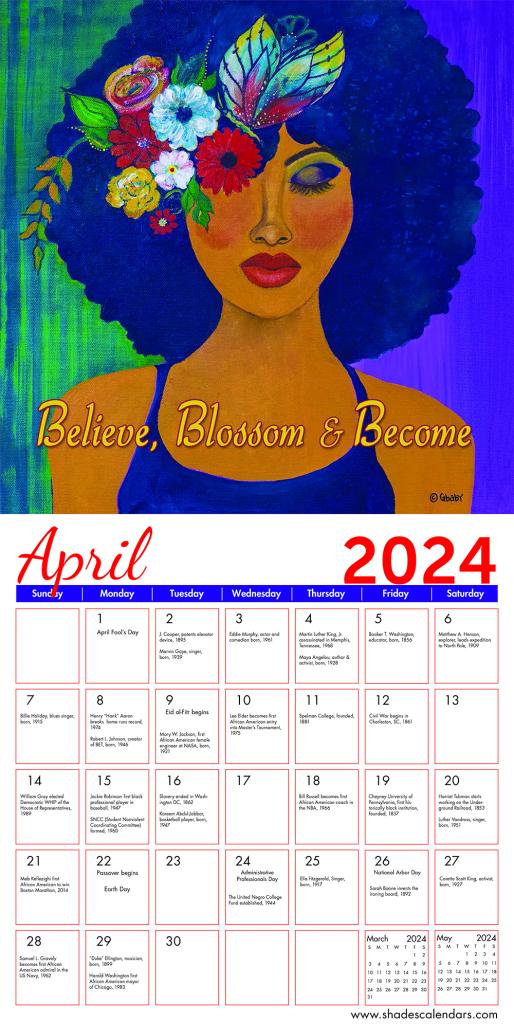 I Am 2024 African American Wall Calendar