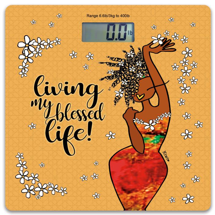 BS198 Living My Blessed Life Digital Body Scale