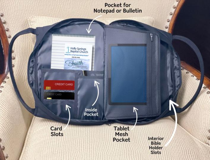 African American Bible and Tablet Bag