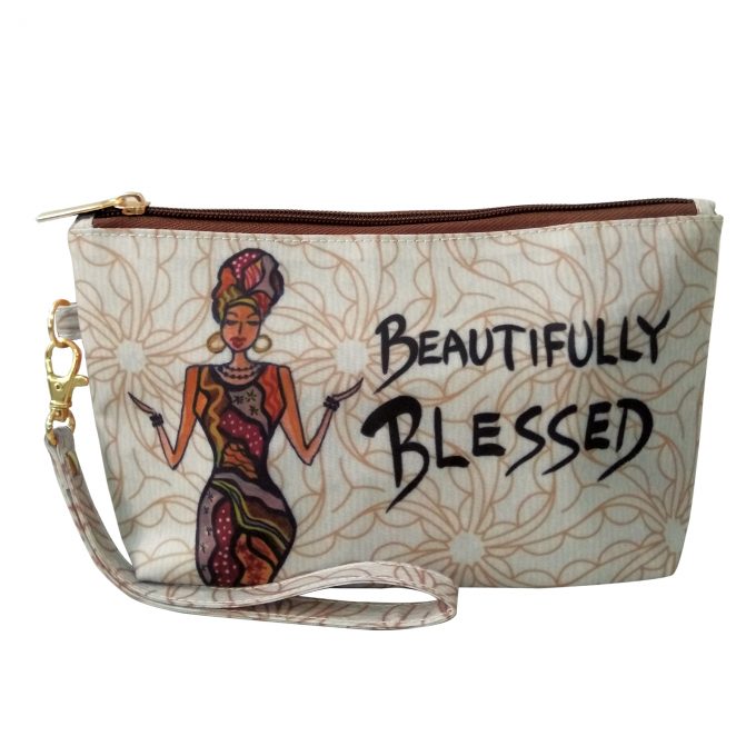 Beautifully Blessed Cosmetic Pouch | African American - Shades of Color