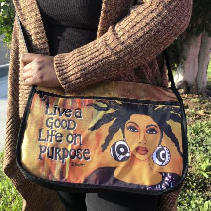Shades of Color - Live A Good Life On Purpose Crossbody Bag