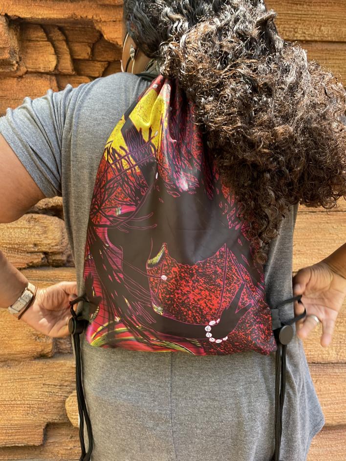 DSB227 (3) Praising My Roots Drawstring Backpack