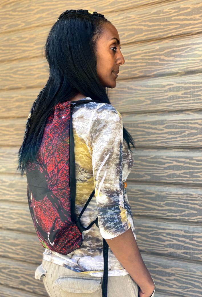 DSB227_ (10) Praising My Roots Drawstring Backpack