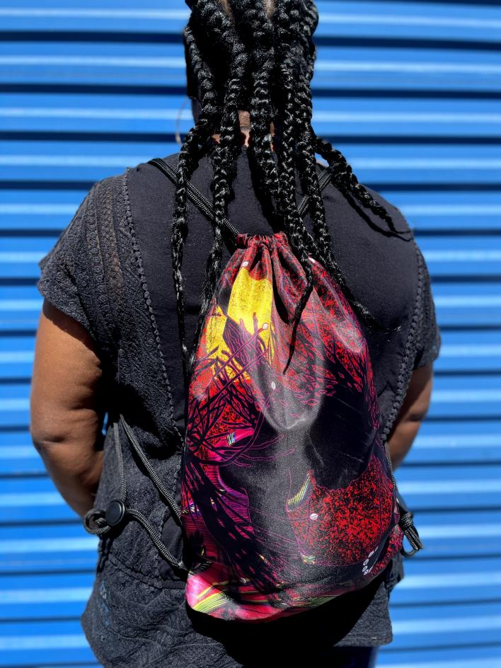 DSB227_ (5) Praising My Roots Drawstring Backpack