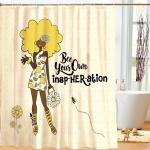 Bee Your Own Insp-her-ation Designer Shower Curtain