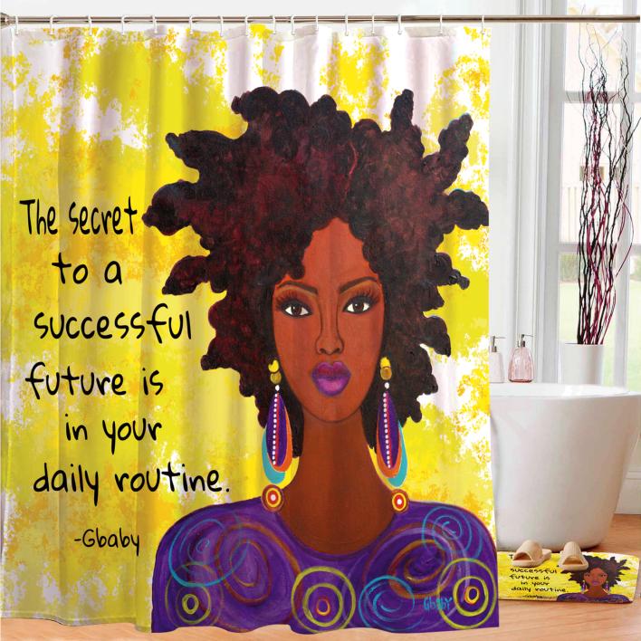 DSC180 Spirited Designer Shower Curtain