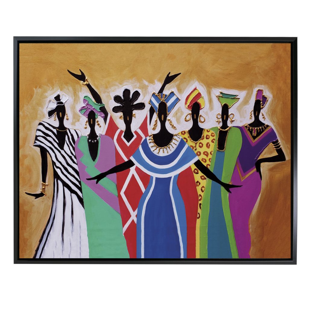 African American Framed Art Composite Of A Woman Framed Canvas Art 5374