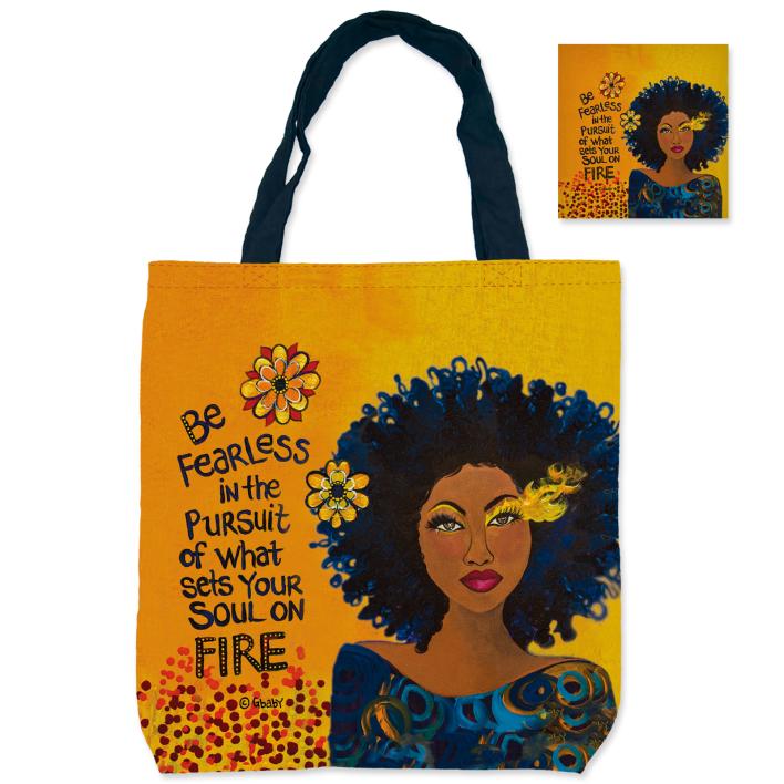 FSB277 Soul On Fire Foldable Canvas Shopping Bags