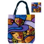 Purple Passion Foldable Canvas Shopping Bags