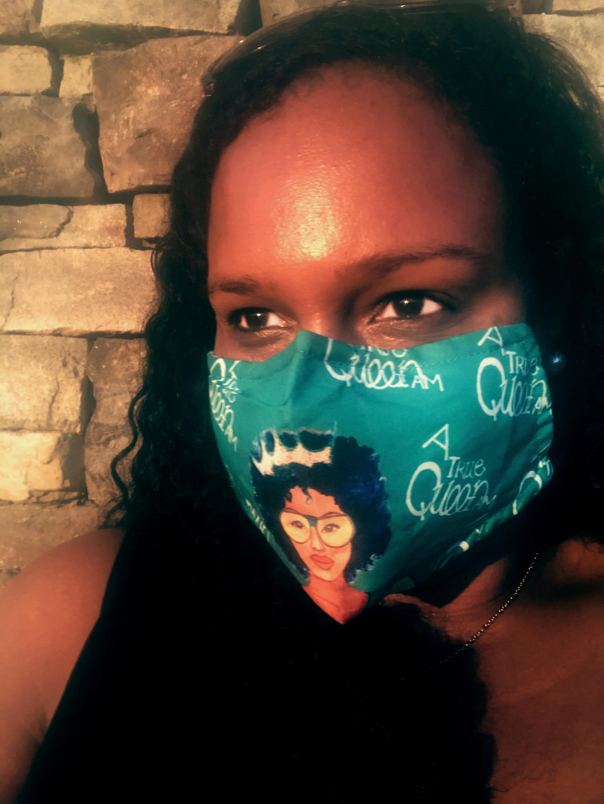 I Am A Queen Face Masks (Set of 2) Shades of Color