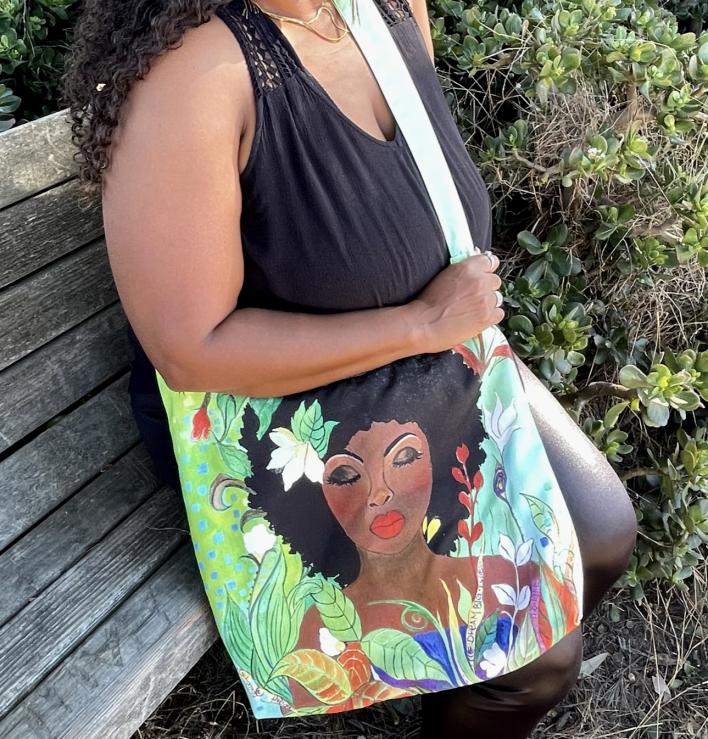 I Am Life Hippie Bag