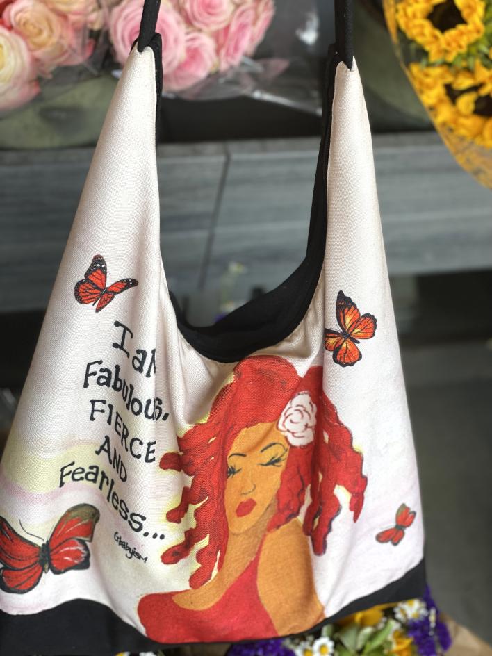 HOB229_1 (3) I Am Fabulous, Fierce and Fearless Hobo Bag