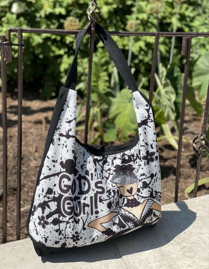 HOB235_1 (6) God's Gurl! Hobo Bag