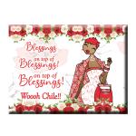 Blessings On Top Of Blessings! Magnet Red