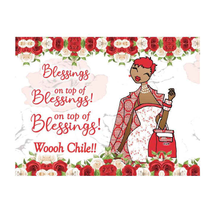 Blessings On Top Of Blessings! Magnet Red