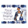 Blessings On Top Of Blessings! Magnet Blue and White