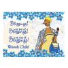 Blessings On Top Of Blessings! Magnet Blue and Gold