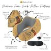 NEW MFP Neck Pillow Features (4) Memory Foam Neck Pillows - African American Art