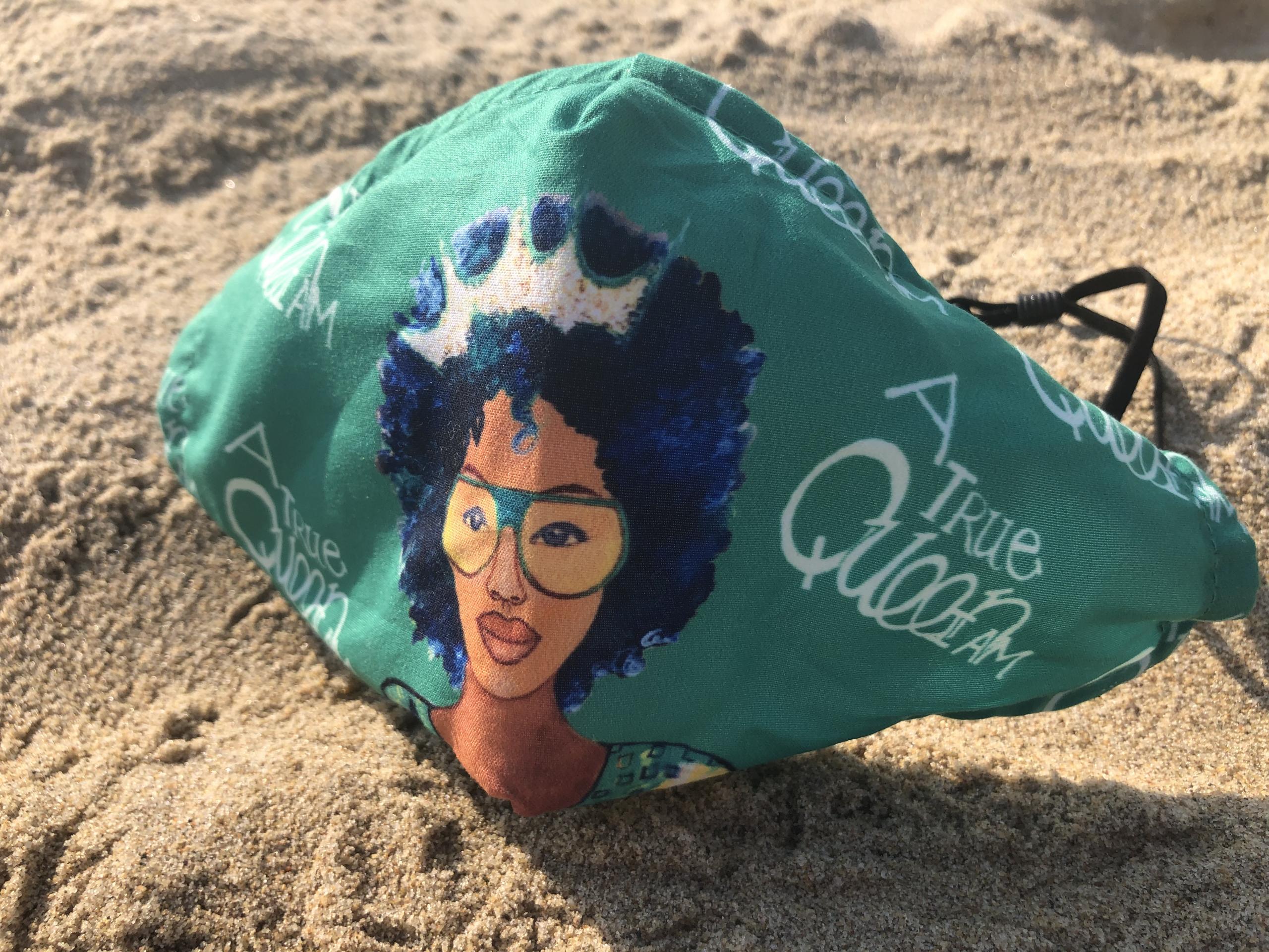 I Am A Queen Face Masks (Set of 2) Shades of Color