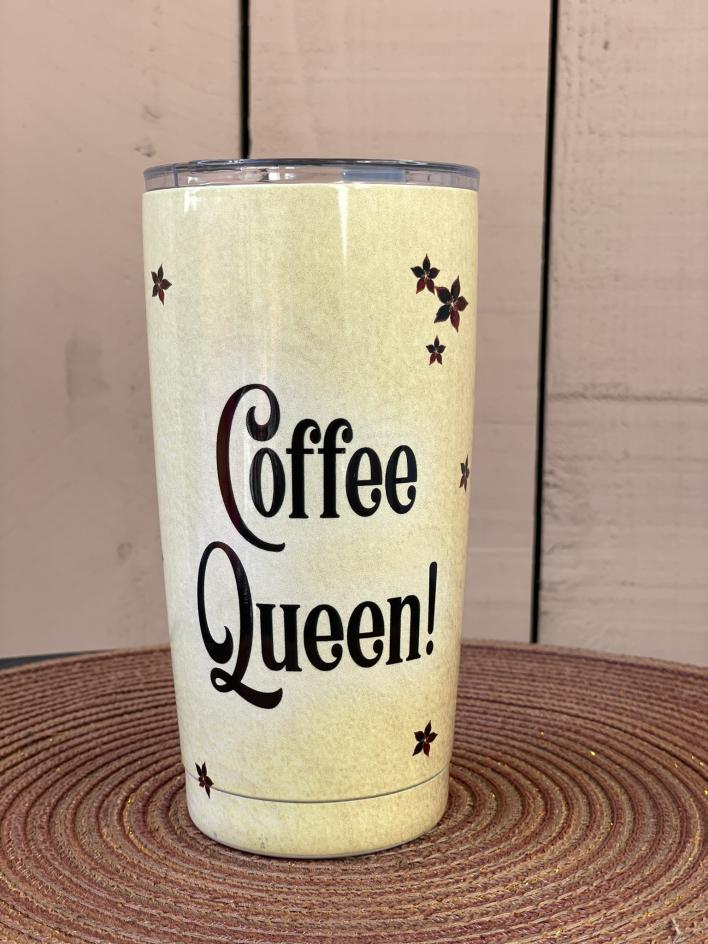 STT_Stainless Steel Tumblers (118) Coffee Queen Stainless Steel Travel Tumblers