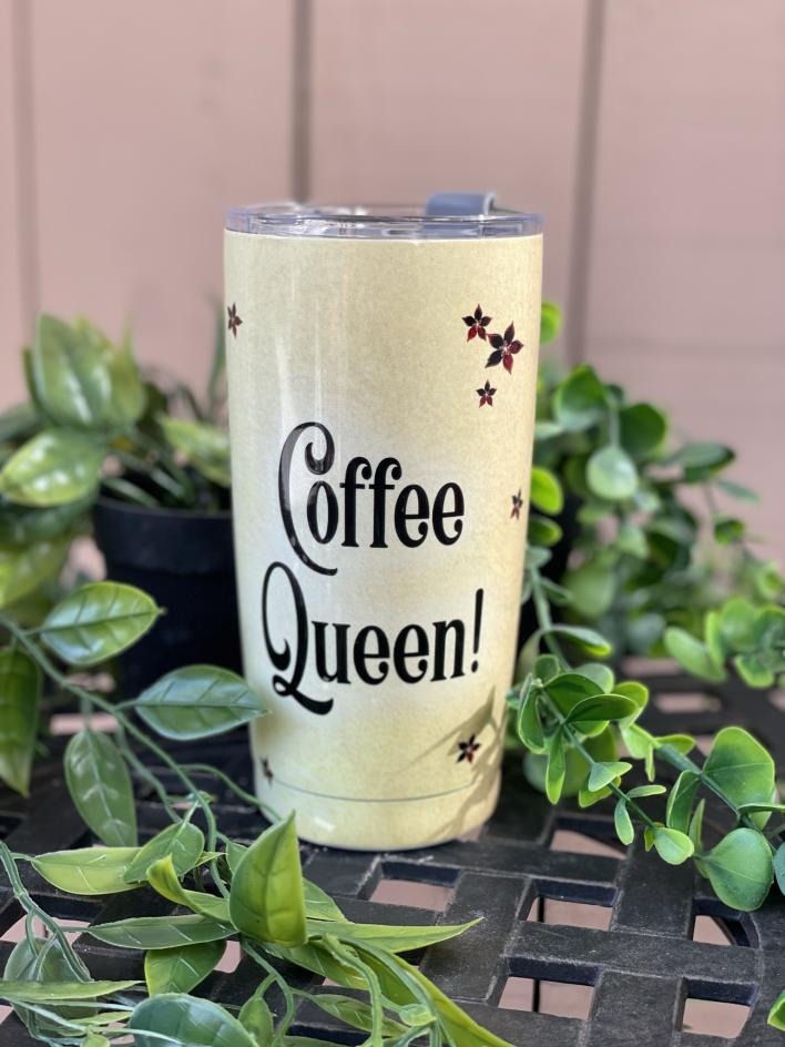 STT_Stainless Steel Tumblers (121) Coffee Queen Stainless Steel Travel Tumblers