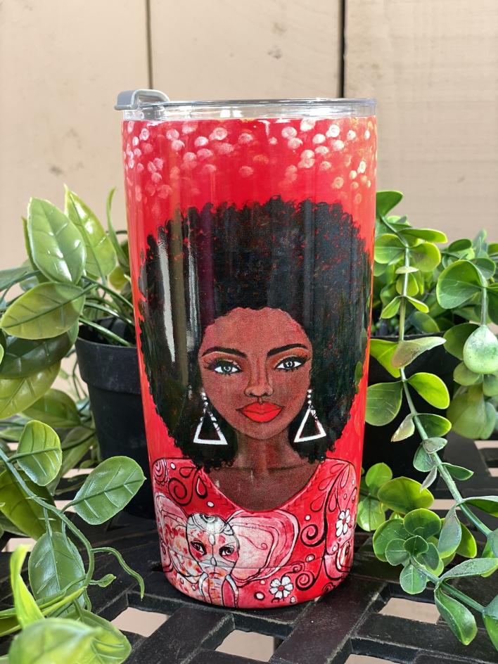 STT_Stainless Steel Tumblers (133) I Am Powerful Stainless Steel Travel Tumblers