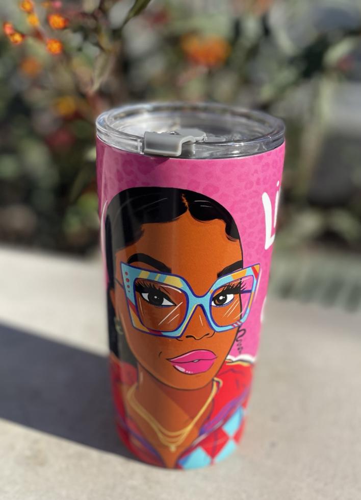 STT_Stainless Steel Tumblers (18) Live Life In Color Stainless Steel Travel Tumblers