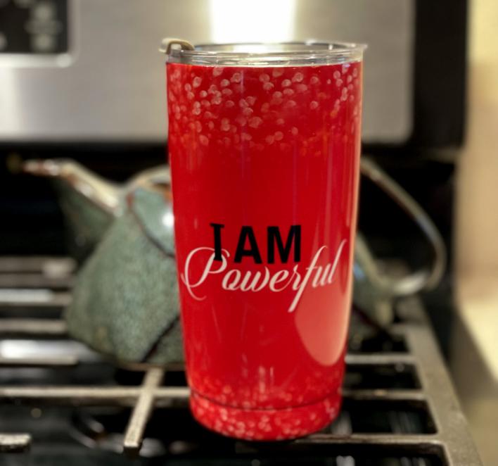 STT_Stainless Steel Tumblers (77) I Am Powerful Stainless Steel Travel Tumblers