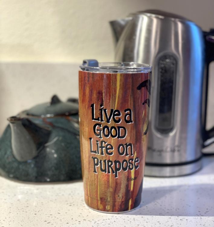 STT_Stainless Steel Tumblers (84) Live A Good Life On Purpose Stainless Steel Travel Tumblers