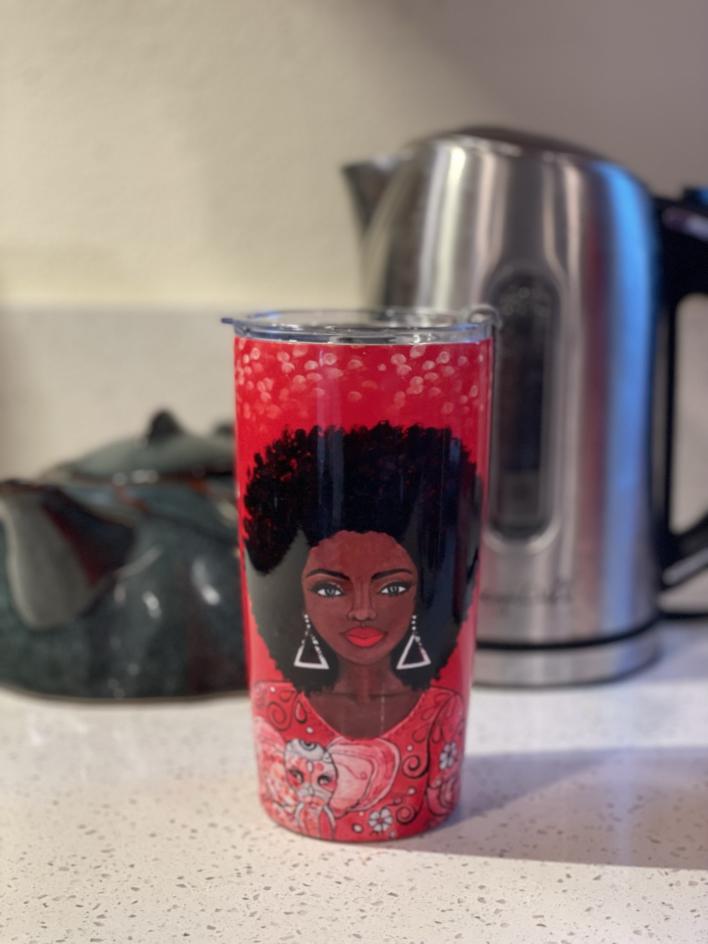 STT_Stainless Steel Tumblers (98) I Am Powerful Stainless Steel Travel Tumblers