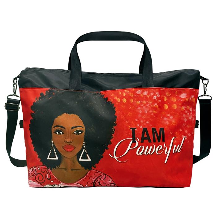 TGB257 I Am Powerful Travel Gym Bag