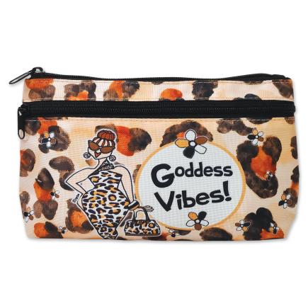 Goddess Vibes Twin Zippered Cosmetic Bag