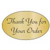Thank You Oval Sticker Thank You Stickers