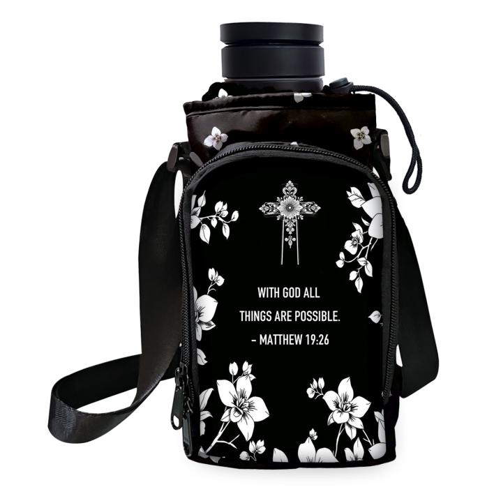 WBPS335 Water Bottle Bag Purse Set