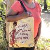 God's In Control Woven Tote Bag