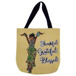 Thankful, Grateful, Blessed Woven Tote Bag