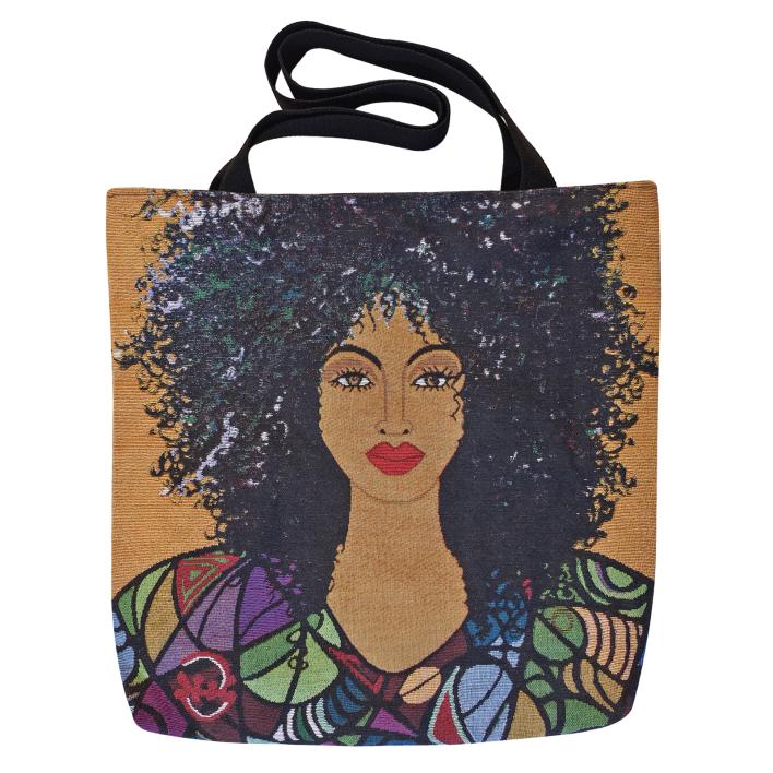 Woven Tote Bags Wearable Art Shades of Color Black Art