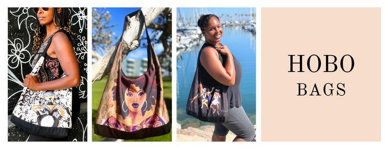 African American Art Hobo Bags