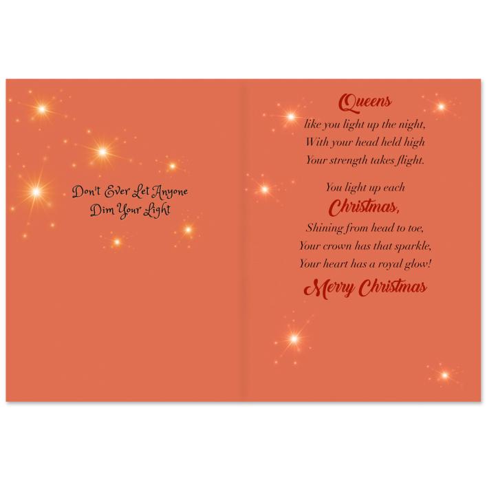 You Shine Like Christmas Royalty African American Holiday Cards