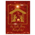 His Light Shines Through Us African American Holiday Cards