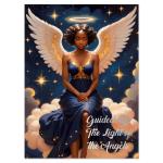 Guided By The Light Of The Angels African American Holiday Cards