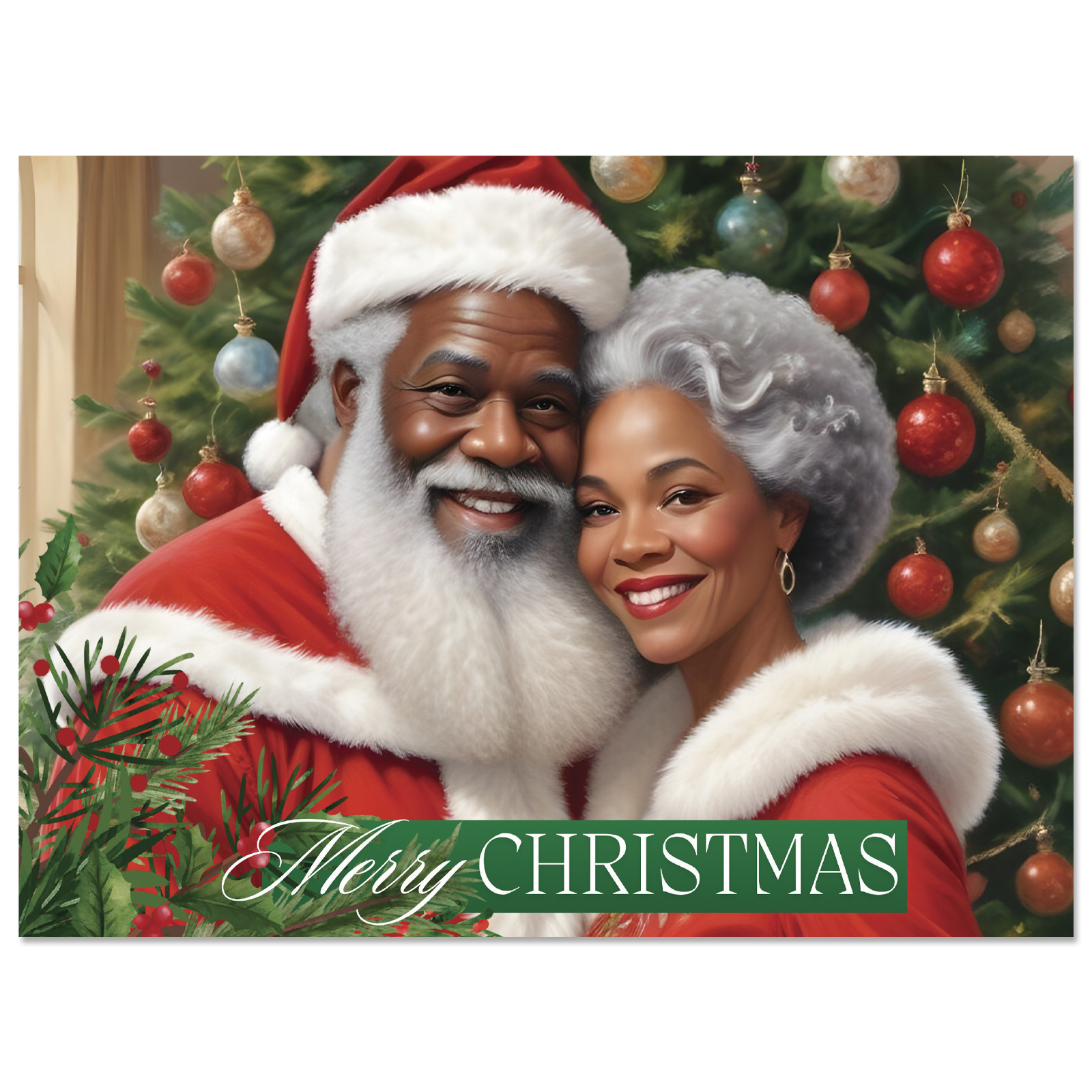 African American Christmas Cards – Shea Design Art, image size:1600x1600
