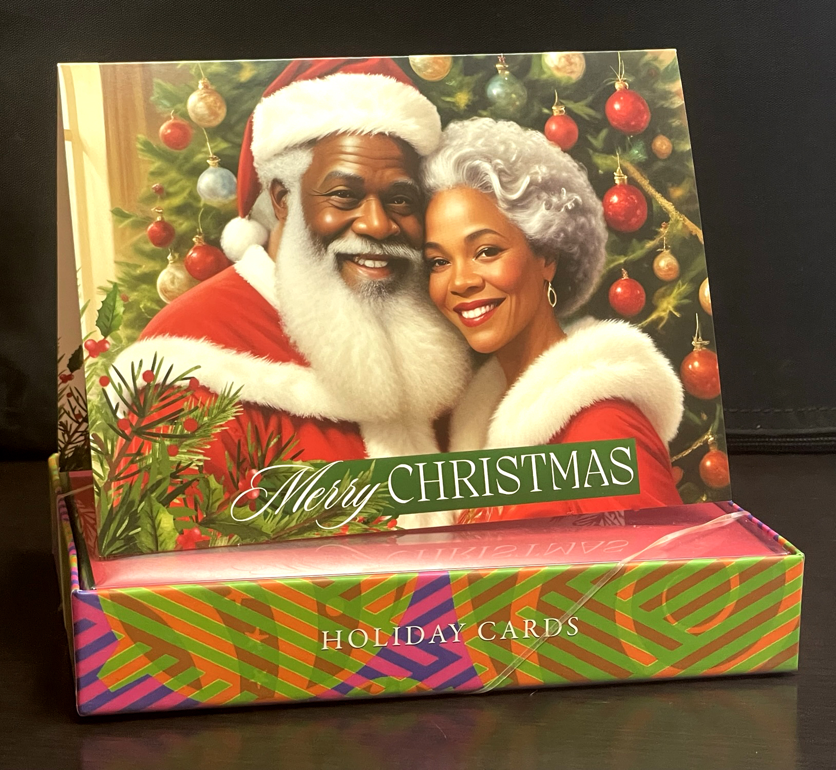 その他 Charming Holiday Letter Merry Christmas African American Holiday Cards
