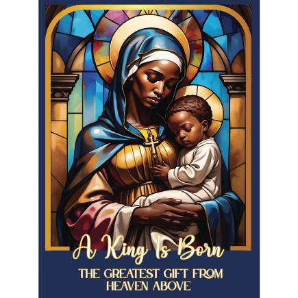 A King Is Born African American Holiday Cards